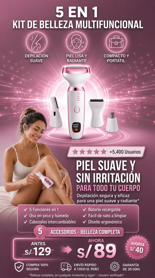 DEPILADORA ELECTRICA 5 EN 1